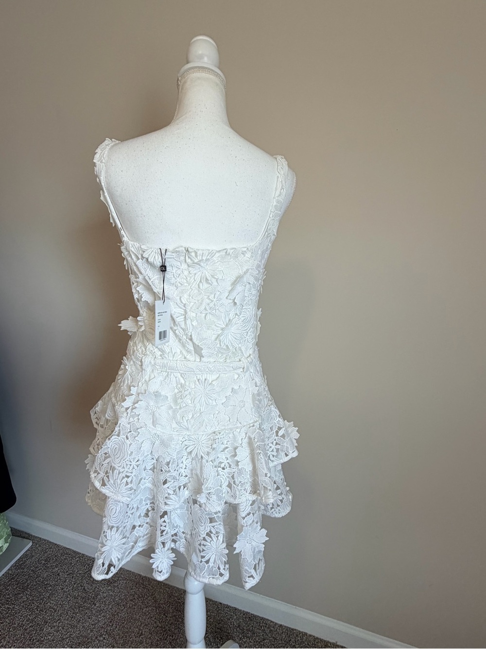 Generation love Lisette 3D Guipure Lace Mini dress womens size large NWT - Picture 11 of 16